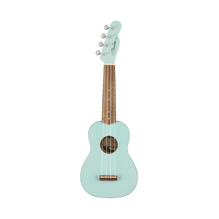 Fender Venice soprano Ukulele daphne blue matte main product photo