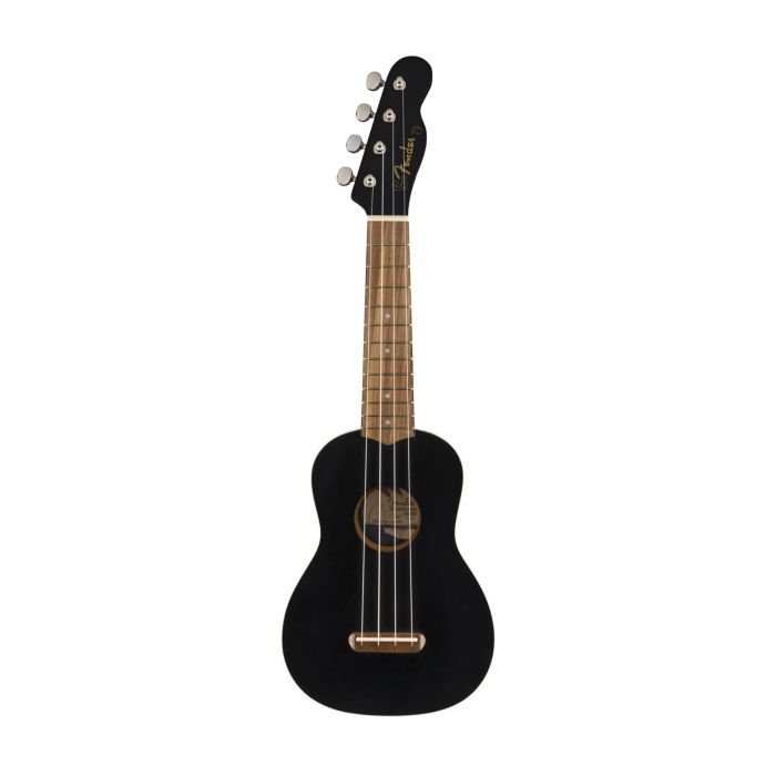 Fender Venice Soprano Ukulele wn black main product photo