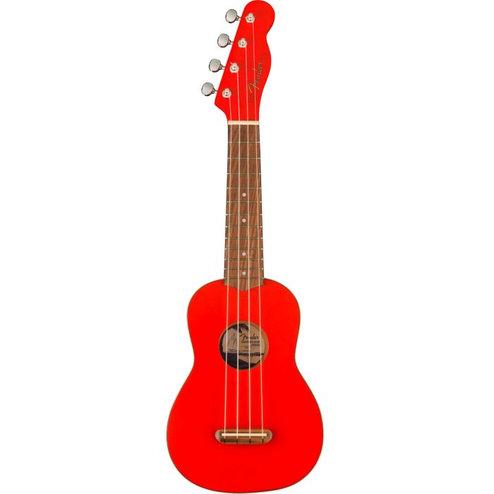 Fender Venice Soprano Ukulele wn fiesta red main product photo