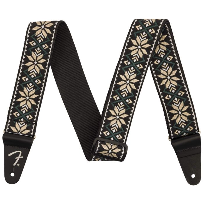 Fender Pasadena Woven Guitar Strap Yellow Snowflake main product photo