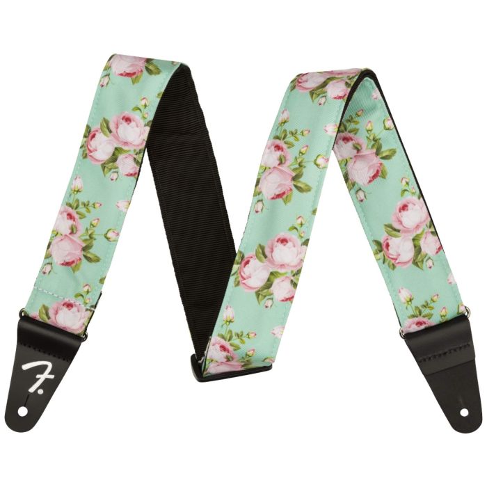 Fender Floral Guitar Strap Surf Green main product photo