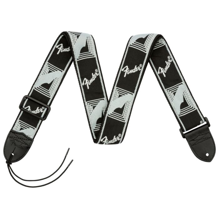 Tracolla chitarra Fender monogramma nero grigio 5cm main product photo