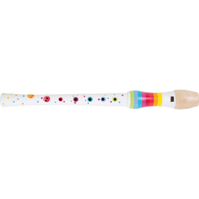 Flauto dolce Legler Sound bianco a pois colorati main product photo
