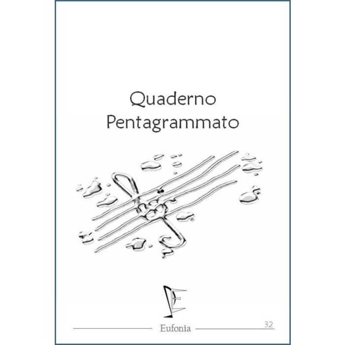 Quaderno pentagrammato 12 righi 32 pagine carta avorio main product photo