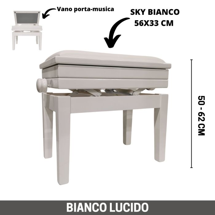 CGM 125 BIANCO LUCIDO PORTA MUSICA main product photo
