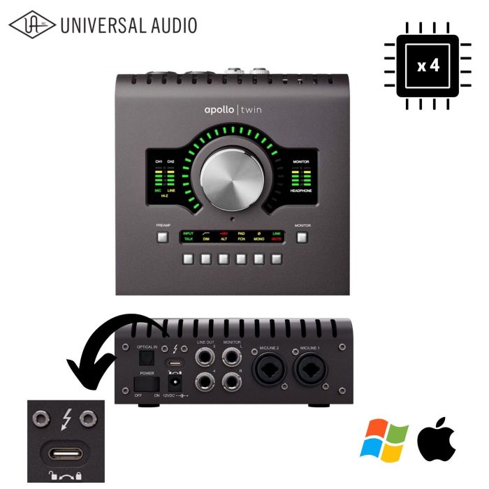 Universal Audio APOLLO TWIN X QUAD Heritage Edition main product photo