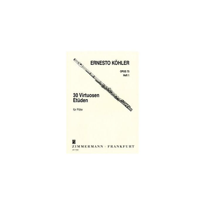 E.Kohler 30 Studi Virtuosi Op.75 Vol.1 per Flauto main product photo