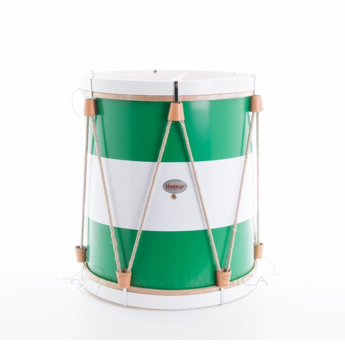 Tamburo da parata Honsuy 38x48cm verde/bianco pelle naturale main product photo