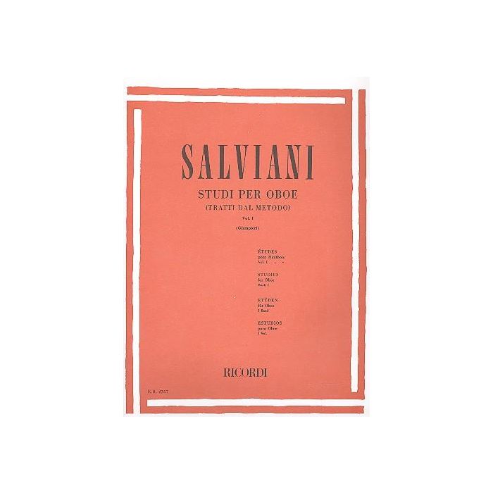 Salviani Studi per Oboe vol I main product photo