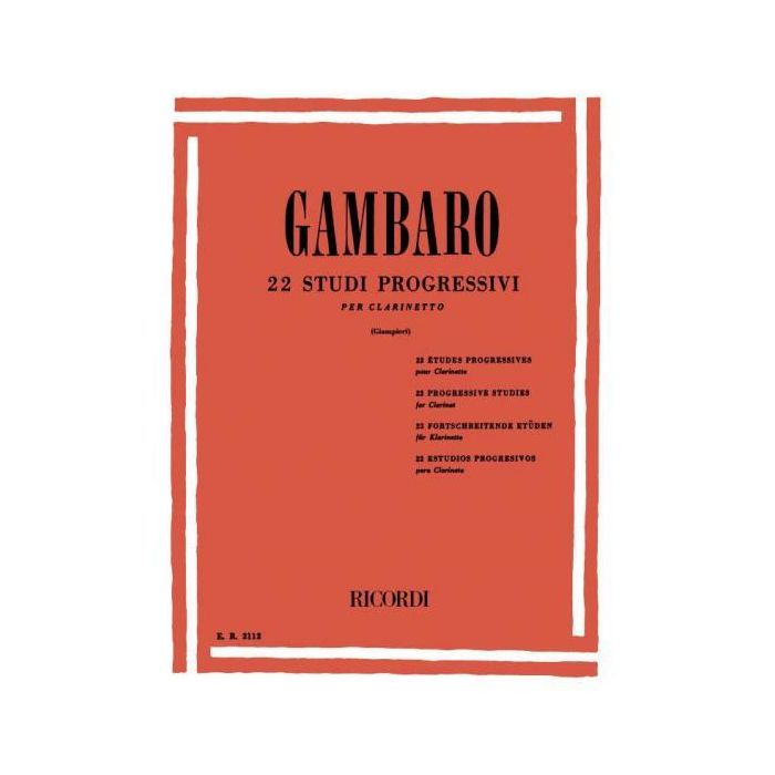 Gambaro 22 Studi progressivi per clarine tto main product photo