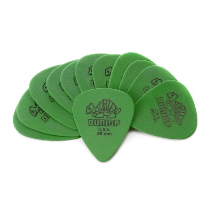 Blister plettri Dunlop 418P.88 Tortex 12pz standard 88mm main product photo