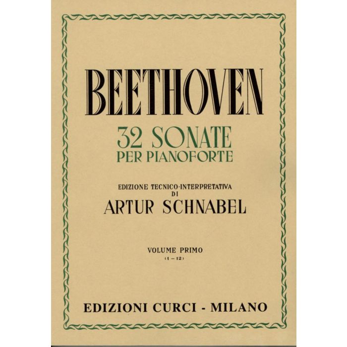 Beethoven 32 Sonate per Pianoforte Vol. I main product photo