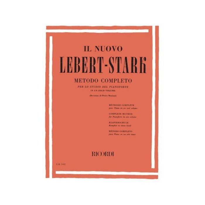 S.Lebert Il nuovo Lebert-Stark metodo completo per pianoforte main product photo