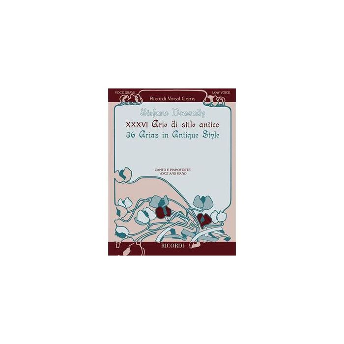 S.Donaudy 36 Arie di Stile Antico per canto e piano voce grave main product photo