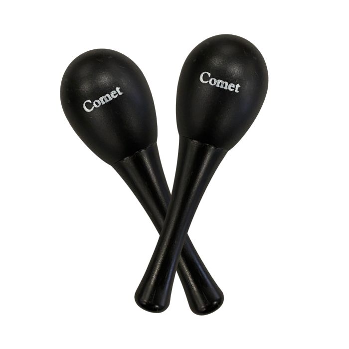 Maracas Comet con manico coppia black main product photo