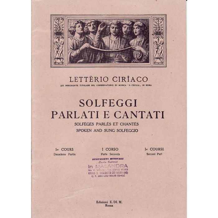 Ciriaco Solfeggi parlati e cantati 3 main product photo