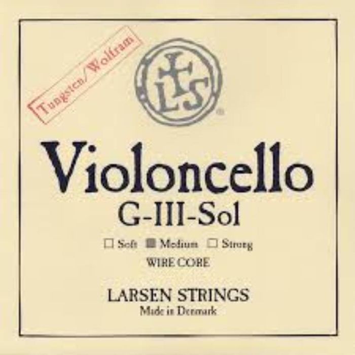 Corda Violoncello 4/4 Larsen SOL III med ium cromo/tungsteno main product photo