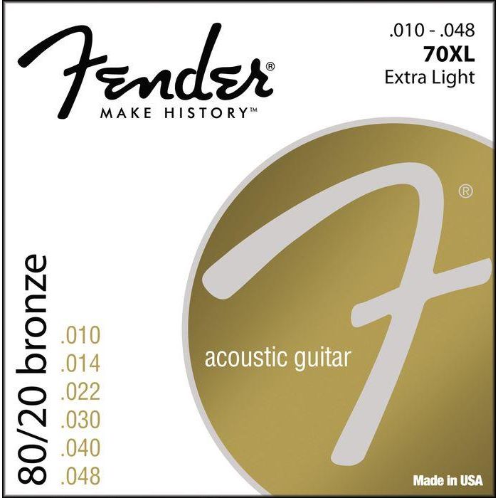 Corde Fender Acustica 70XL bronze 10/48 main product photo