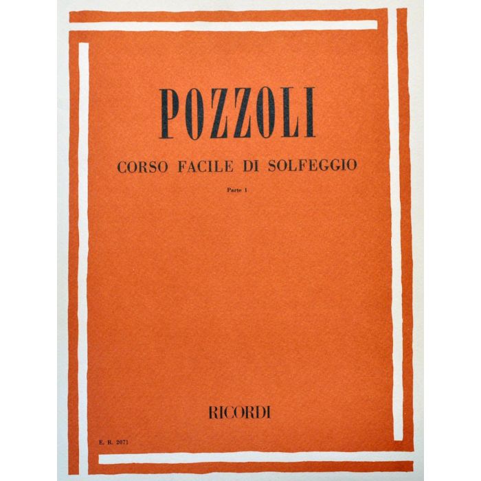 E.Pozzoli Corso facile di Solfeggio Parte I main product photo