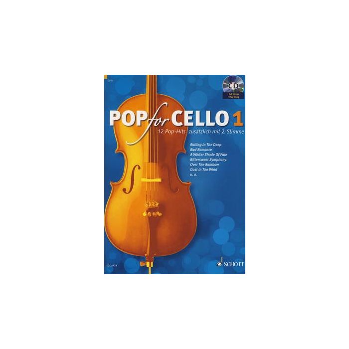 M.Zlanabitnig Pop for Cello Vol.1 12 Pop Hits Duets con audio On-line main product photo
