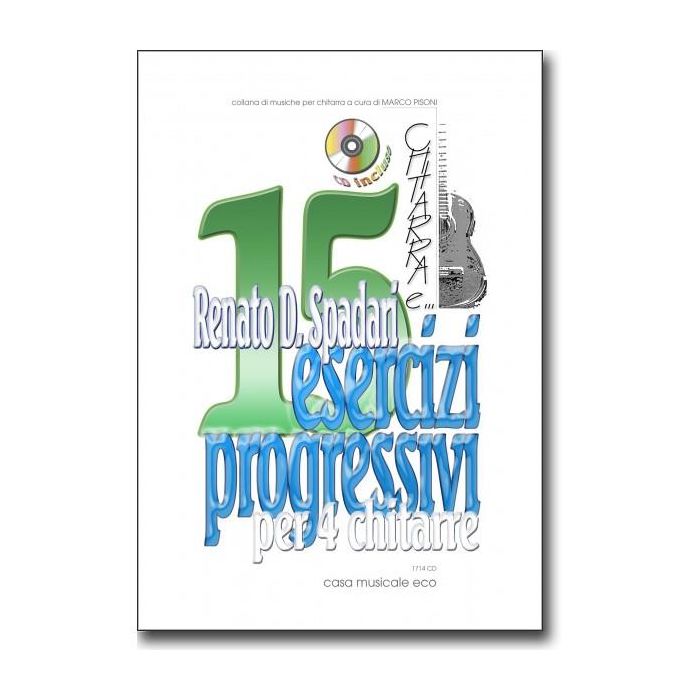 Spadari 15 Esercizi Progressivi per 4 Chitarre main product photo