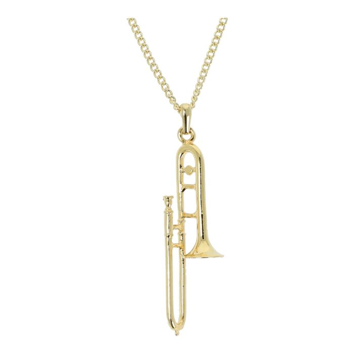 Collana Musikboutique con pendente Trombone argentata main product photo