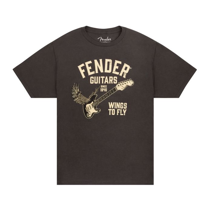 T-Shirt Fender Wings to fly vintage black L main product photo