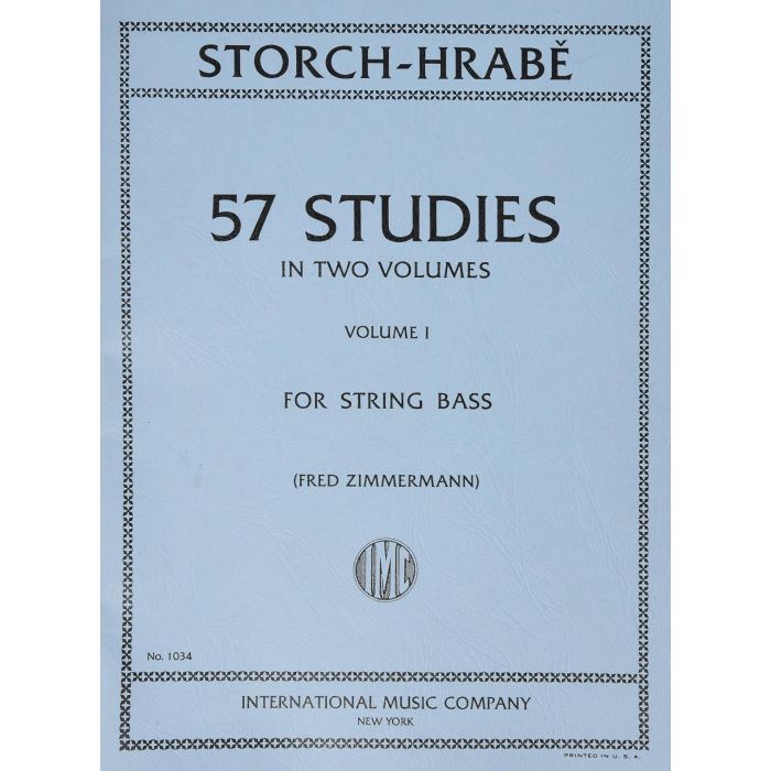 J.Hrabe E.Storch 57 studies Vol.I Ed.F.Zimmerman main product photo