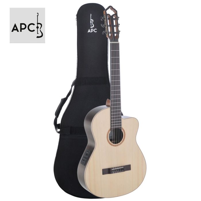 Chitarra Classica Elettrificata APC LUTHIER CW con custodia main product photo
