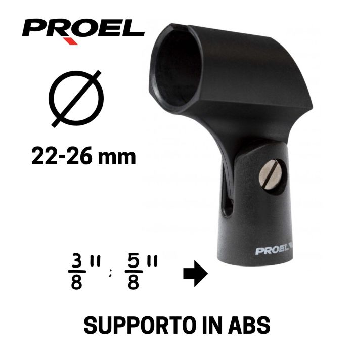 Supporto Microfono Proel APM10 Ø 22/26mm main product photo