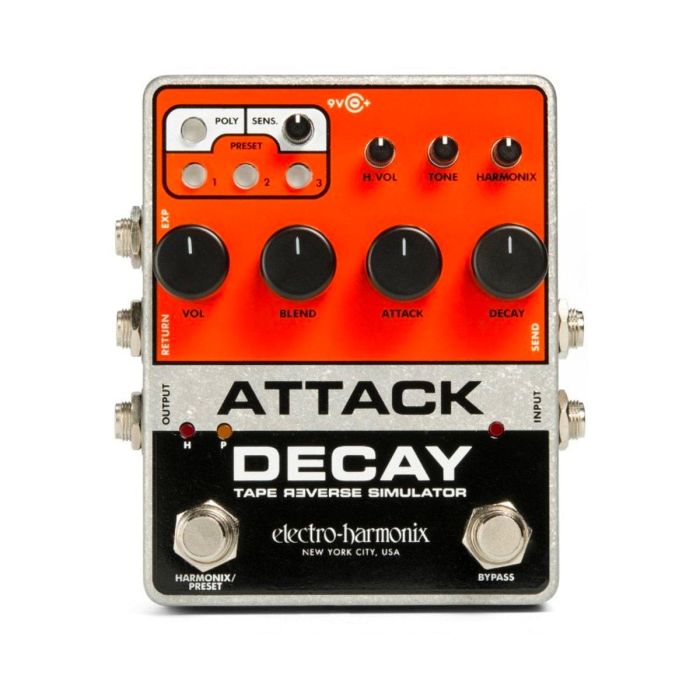 Pedale Electro Harmonix ATTACK DECAY tape revesre simulator main product photo