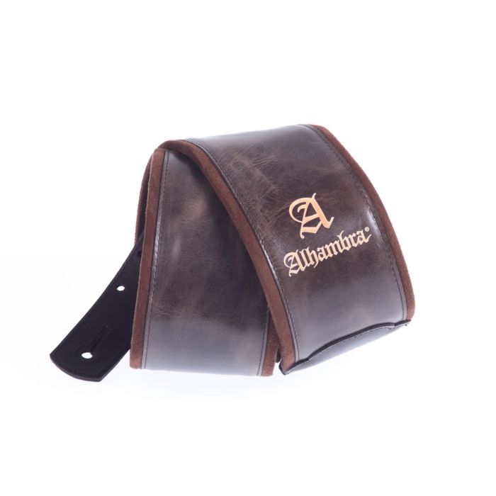 Tracolla Alhambra pelle sintetica Plain 8 cm brown main product photo