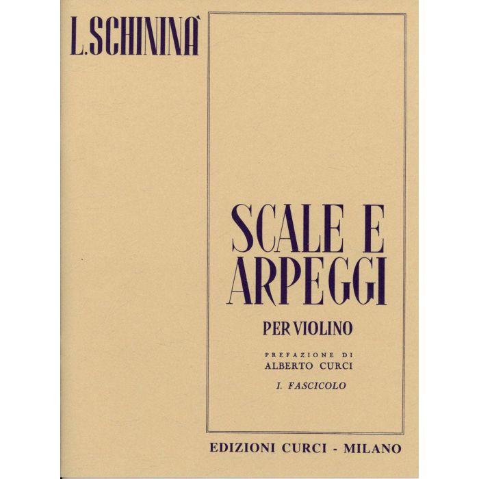 L.Schinina Scale e arpeggi per Violino Vol.1 main product photo