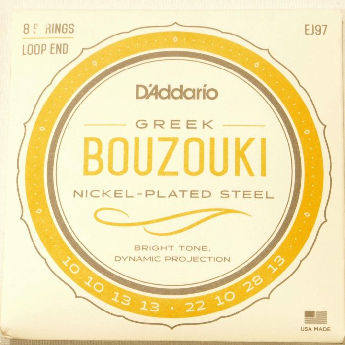 Corde D`Addario Bouzouki EJ97 greek 8 corde loop end main product photo
