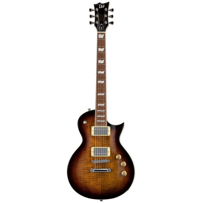 Chitarra Elettrica ESP LTD EC-256FM dark brown sunburst main product photo