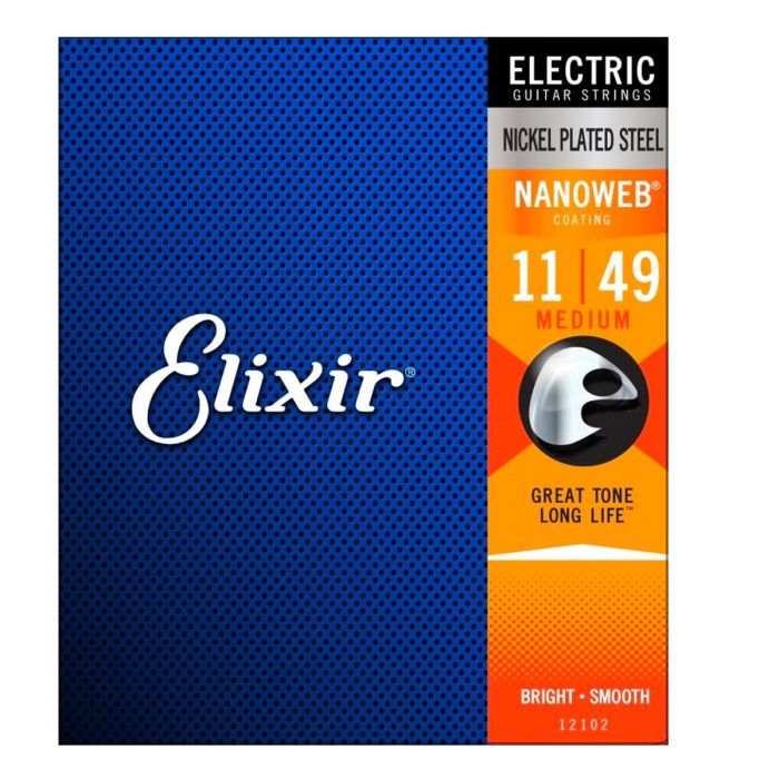 Corde elettrica Elixir 12102 Nanoweb Nickel medium 11-49 main product photo