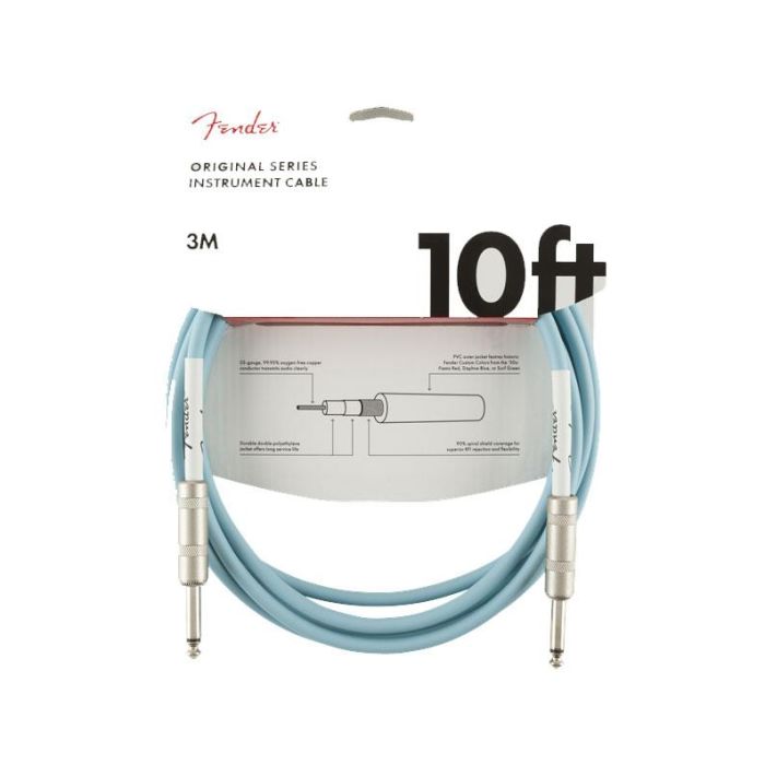 Cavo jack/jack 3mt Fender Original 3mt daphne blue main product photo