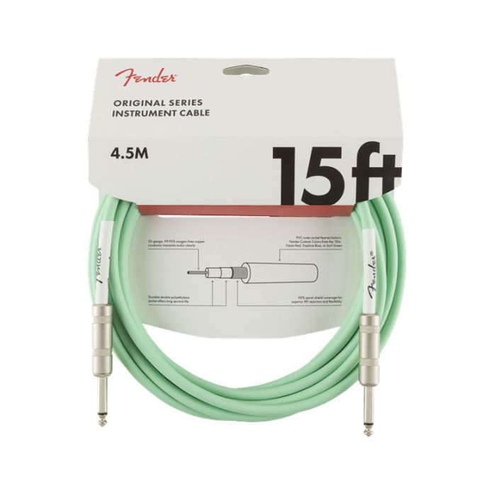 Cavo jack/jack 4,5 mt Fender Original surf green main product photo