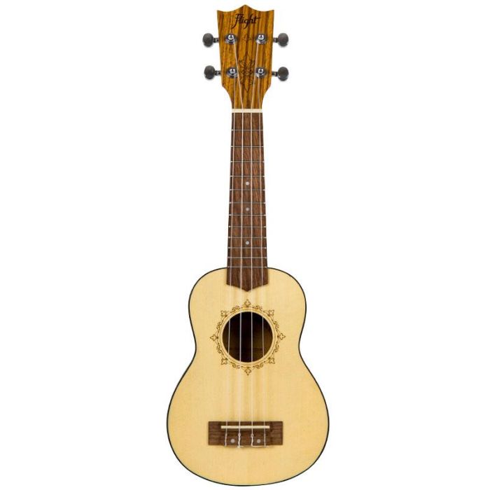 Flight DUS320 zebrawood B&S Ukulele soprano con borsa main product photo