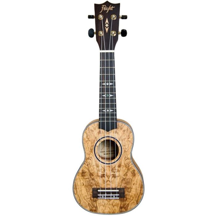 Flight DUS410 quilted ash Ukulele soprano con borsa main product photo