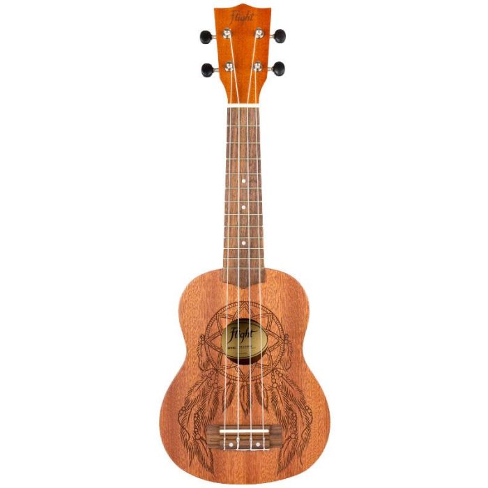 Flight NUS350DC Dreamcatcher natural Ukulele soprano con borsa main product photo