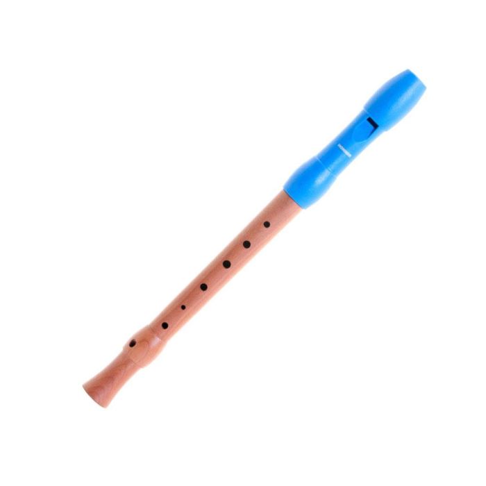 Flauto Dolce Hohner Alegra diteggiatura tedesca legno 2 pezzi blu main product photo