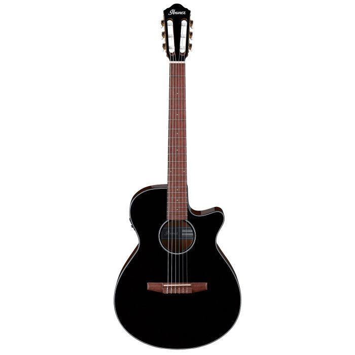 Chitarra Classica Elettrificata Ibanez AEG50N-BKH black high gloss main product photo