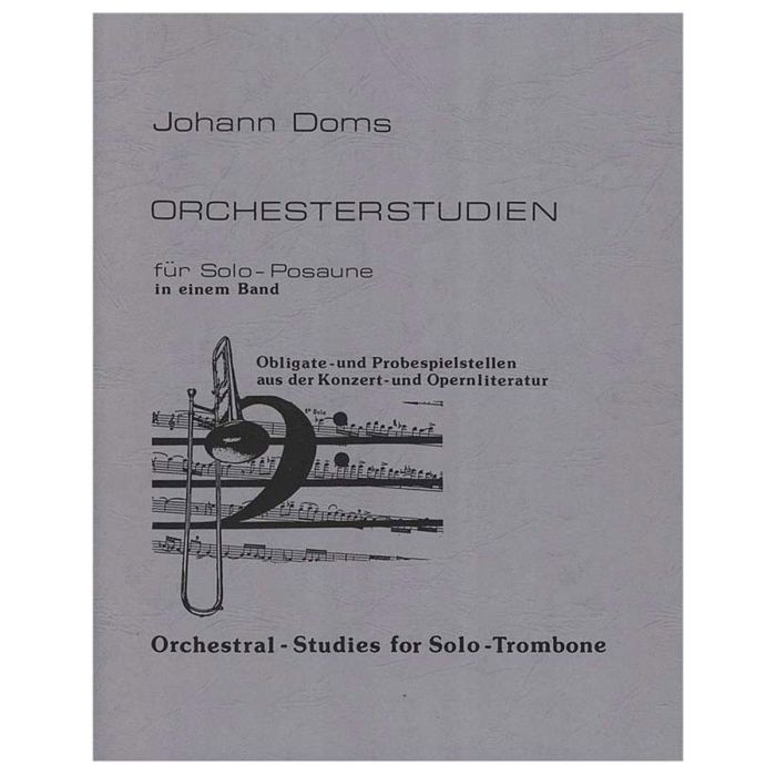 J.Doms Orchesterstudien per Trombone solista in una band main product photo