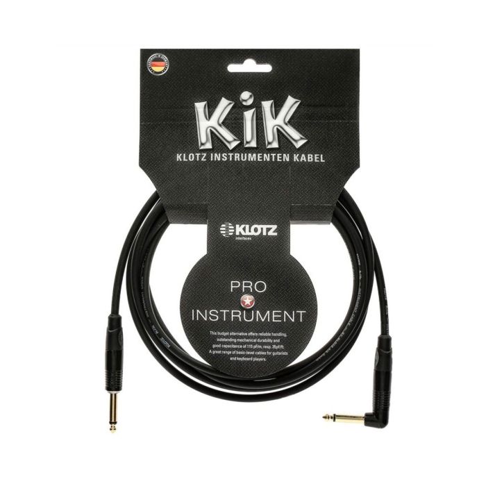 Cavo Jack/Jack angolare 4,5mt Klotz Kik nero main product photo