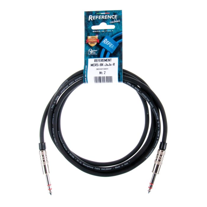 Cavo jack stereo/jack stereo 2 mt Reference MCR5-BK-JSJS-R nero main product photo