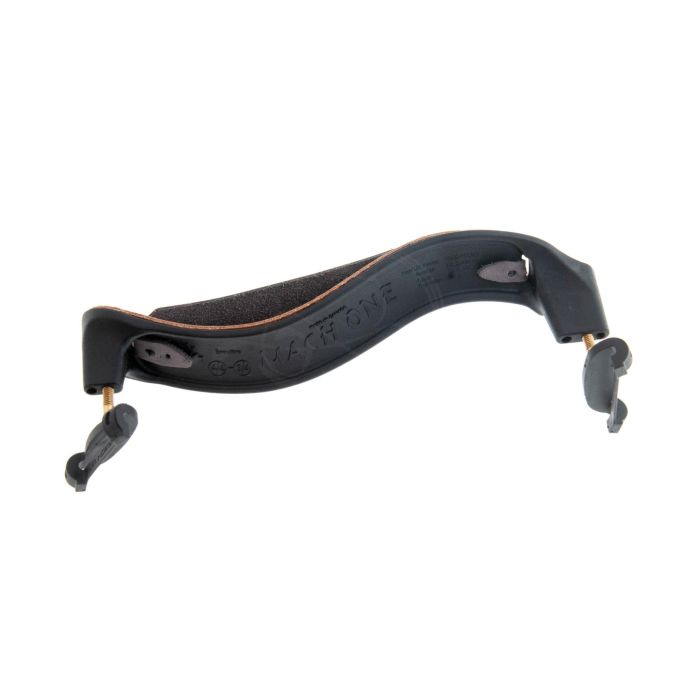 Spalliera Violino 3/4 4/4 Mach One MLS plastica nera inserto in pelle main product photo