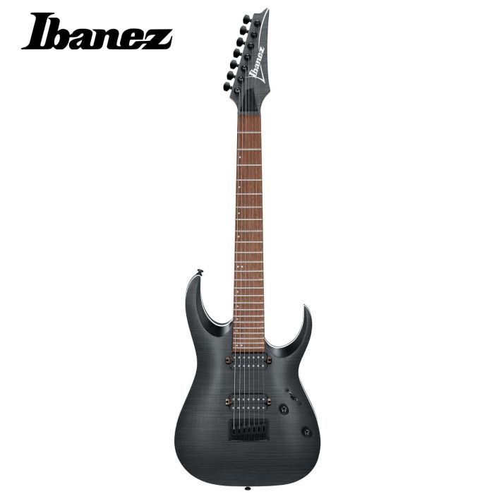 Chitarra elettrica 7 corde Ibanez RGA742FM-TGF transparent gray flat main product photo