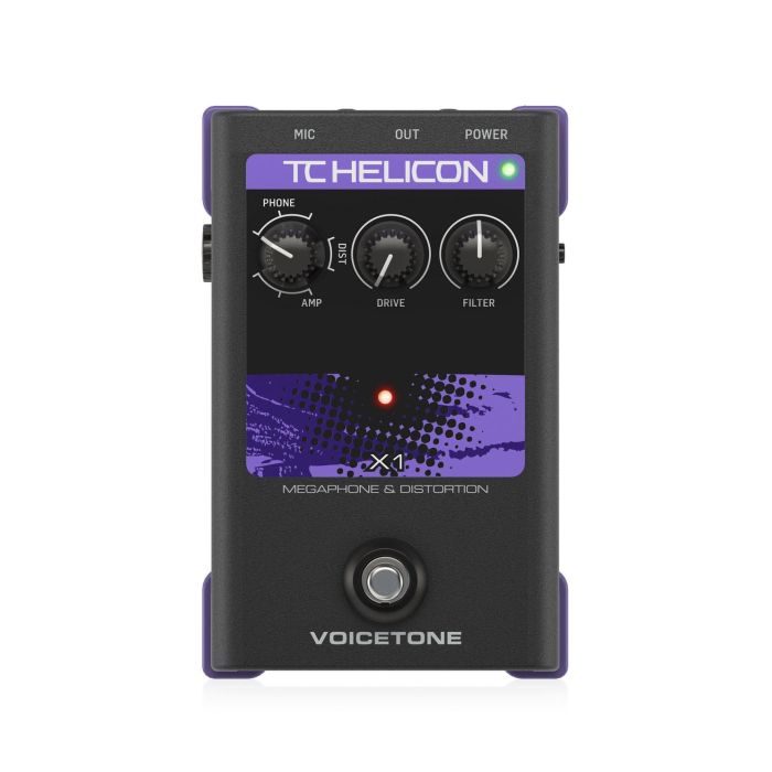 Effetto Voce TC Helicon VOICETONE X1 megaphone e distorsion main product photo