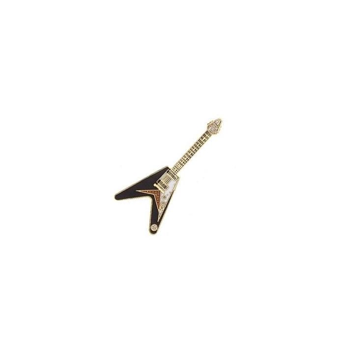 Spilla AimGifts Chitarra Flyng V black main product photo